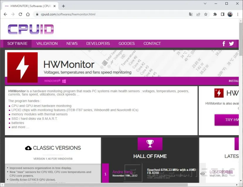 HW Monitor — captura 2