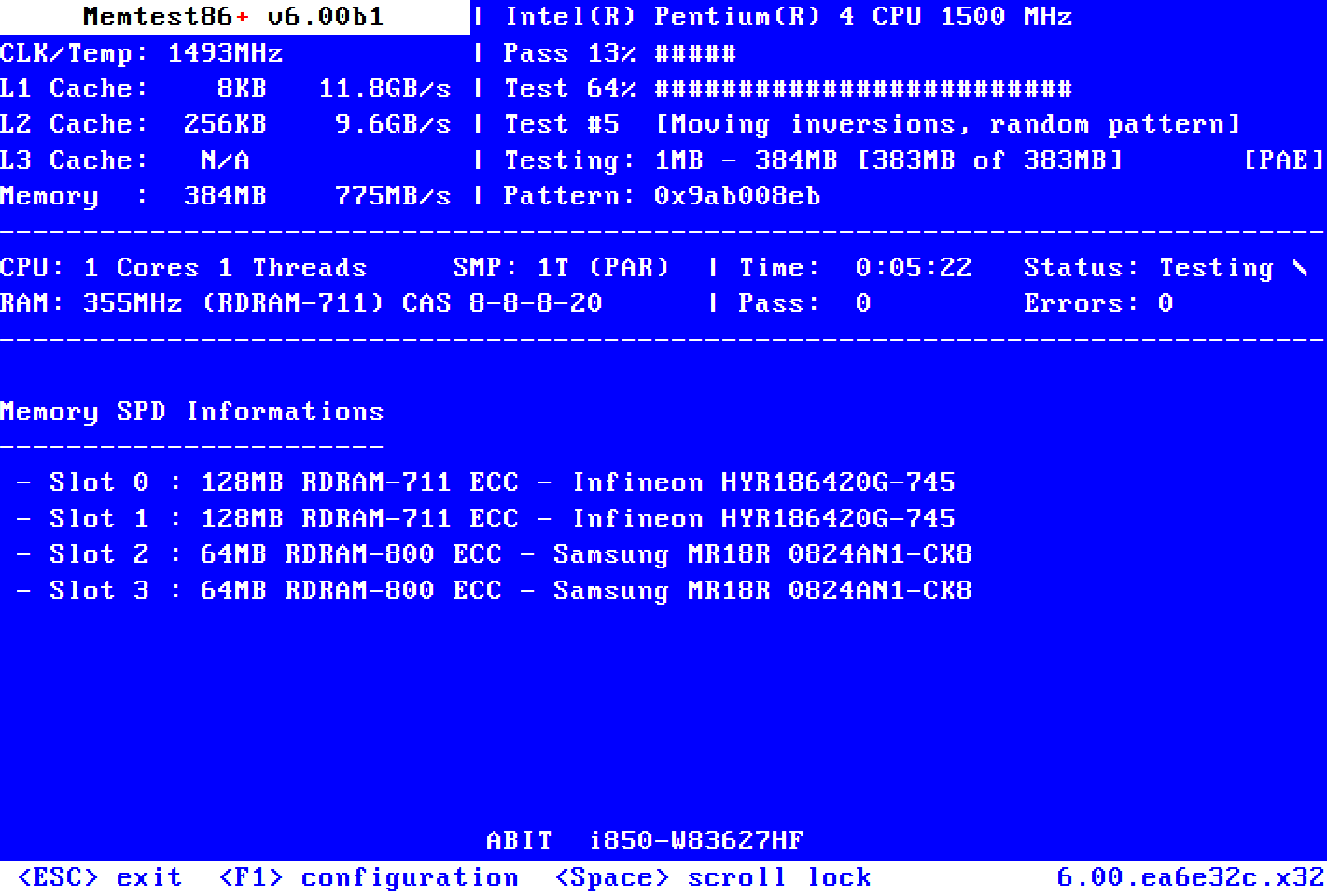 MemTest86 — captura 1