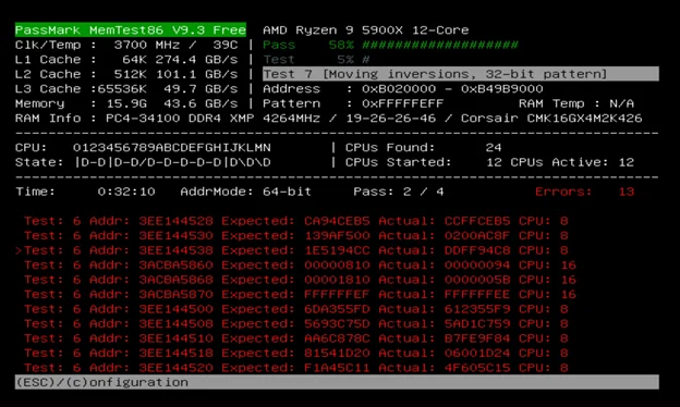 MemTest86 — captura 2